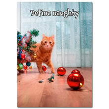 Load image into Gallery viewer, ✨FUNDRAISER!✨ Naughty Cat Christmas Card for Pup & Cat Co.