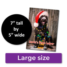 Load image into Gallery viewer, ✨FUNDRAISER!✨ Santa's Little Helper Dog Christmas Card for Pup & Cat Co.