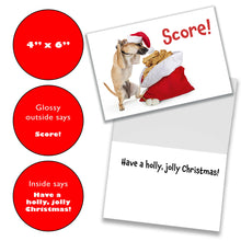 Load image into Gallery viewer, Christmas Cards with Naughty Dogs - 4 Designs, 5 Each - Set of 20