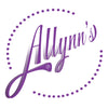 Purple 'Allynn's' logo with a dotted circle on a white background.