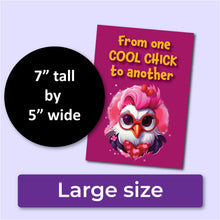 Load image into Gallery viewer, From One Cool Chick to Another Chicken Birthday Card
