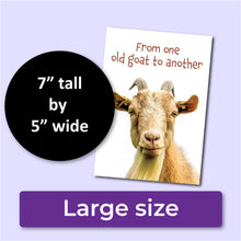 Load image into Gallery viewer, From One Old Goat to Another Birthday Card
