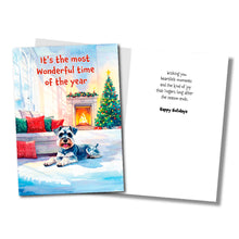 Load image into Gallery viewer, ✨FUNDRAISER!✨ It’s the Most Wonderful Time of the Year Christmas Card for Schnauzer Love Rescue, Inc.
