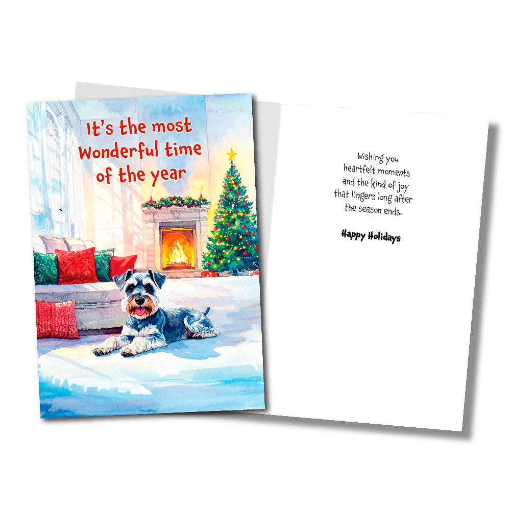 ✨FUNDRAISER!✨ It’s the Most Wonderful Time of the Year Christmas Card for Schnauzer Love Rescue, Inc.