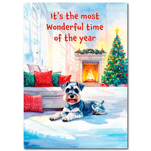 Load image into Gallery viewer, ✨FUNDRAISER!✨ It’s the Most Wonderful Time of the Year Christmas Card for Schnauzer Love Rescue, Inc.
